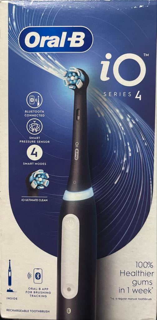 Oral-B iO Series 4 Elektrische Tandenborstel Zwart, Ophalen, Nieuw, Mondverzorging