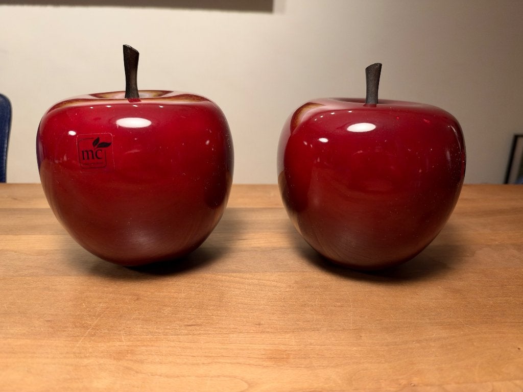 Decoratie Appel rood, Ophalen, Kunststof, Rood, Landelijk