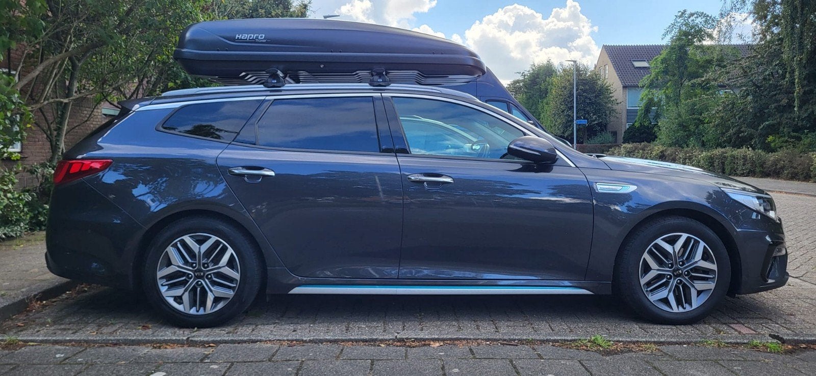 TE HUUR - Dakkoffer Hapro Traxer 8.6 Anthracite (530 Liter), Ophalen