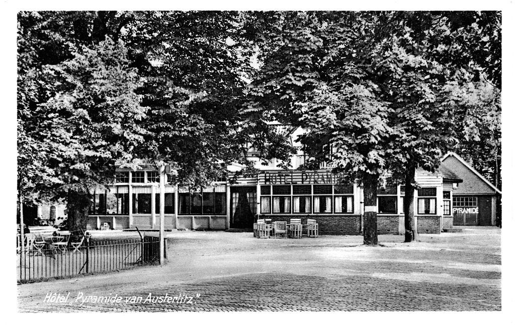 968146	Hotel	Pyramide	Austerlitz Utr	1936	zegel afgeweekt, Verzamelen, Ophalen of Verzenden, 1920 tot 1940, Gelopen, Utrecht