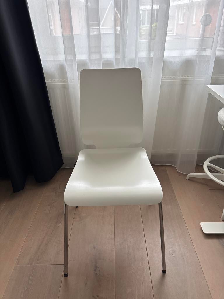 IKEA Gilbert stoel wit, Huis en Inrichting, Stoelen, Ophalen, Gebruikt, Wit, Eén
