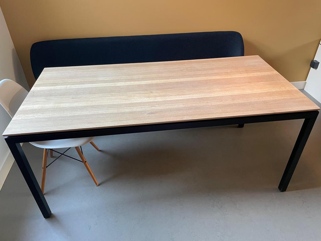 Metaform S16 eettafel eiken 170x80, Huis en Inrichting, Tafels | Eettafels, Ophalen, Gebruikt, Eikenhout, 50 tot 100 cm