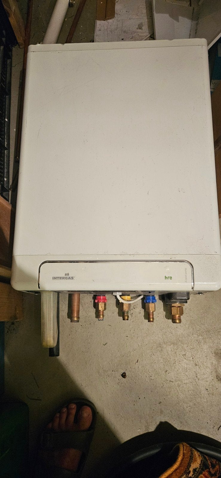 Intergas Kompakt HRE 24/18 A CV-ketel, Ophalen, 30 tot 80 cm, Gebruikt, Hoog rendement (Hr)