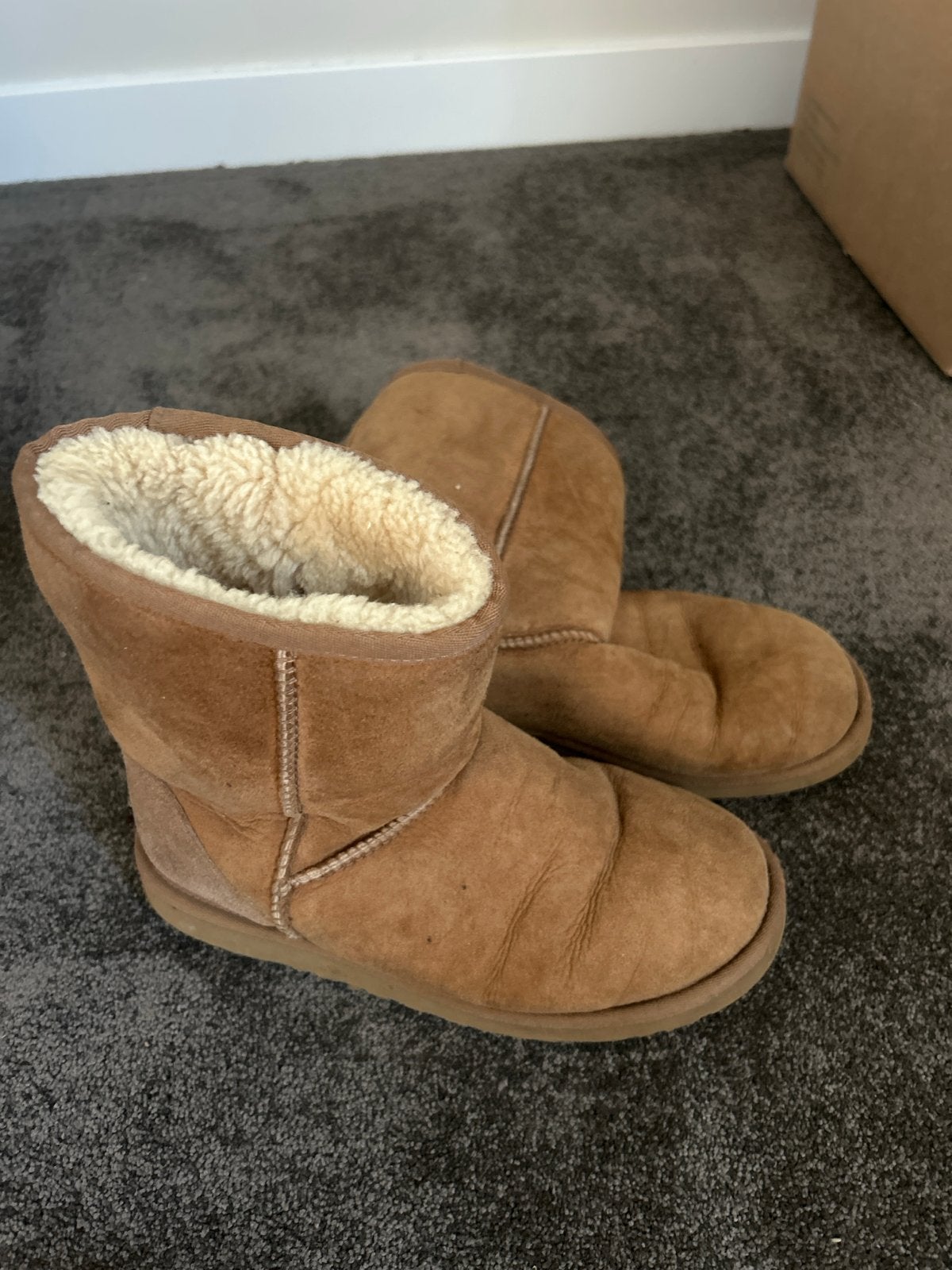 Ugg Australia Classic Mini Laarzen - Maat 38, Ophalen, Gedragen, Bruin, Lage of Enkellaarzen