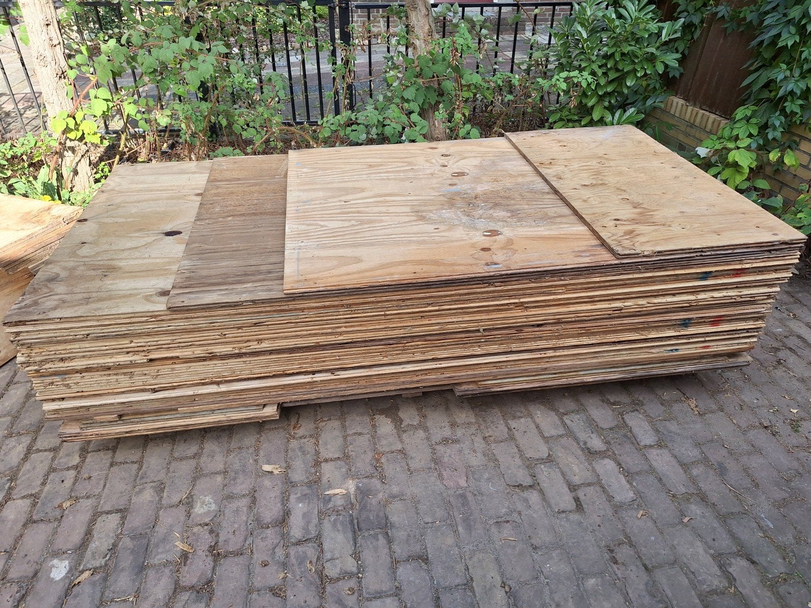 32 underlayment platen, Doe-het-zelf en Verbouw, Ophalen, Gebruikt, Pallet, Minder dan 200 cm