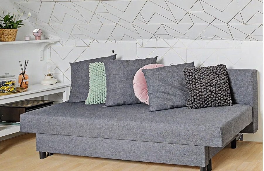 IKEA ASARUM Slaapbank, Ophalen, Tweepersoons, Zo goed als nieuw, Overige maten