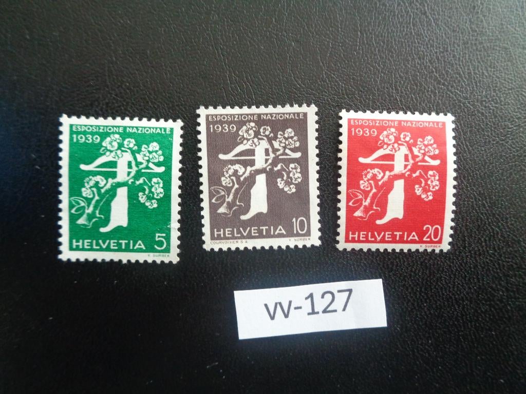 zwitserland-tentoonstelling/italie/ongestempeld 1939(vv-127), Ophalen of Verzenden, Postfris