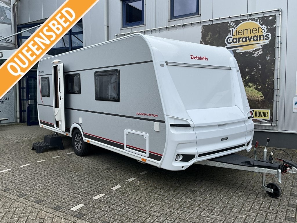 Dethleffs Summer Edition 530 DR QUEENSBED-VLOERVERW-RUIM, Caravans en Kamperen, Caravans, Rondzit, Schokbreker, Bedrijf, Dethleffs