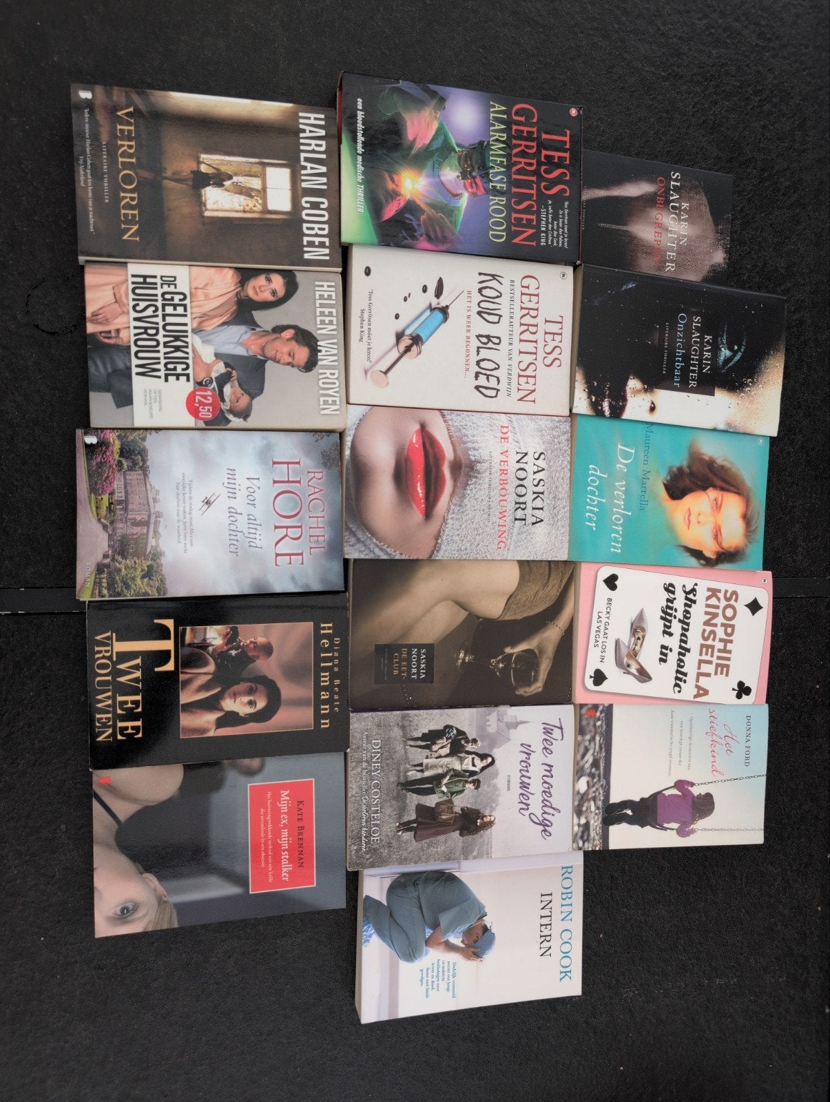 Diverse thrillers en romans van bekende auteurs, Boeken, Ophalen of Verzenden, Gelezen, Harlan Coben, Tess Gerritsen, Karin Slaughter, Saskia Noort