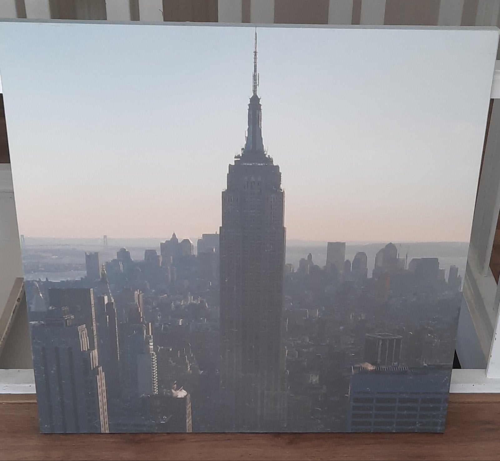 Foto op canvas 90x90 cm New York Empire State Building, Ophalen