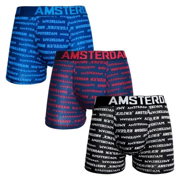 3 stuks Heren Amsterdam Boxershorts, Ophalen of Verzenden, Overige kleuren
