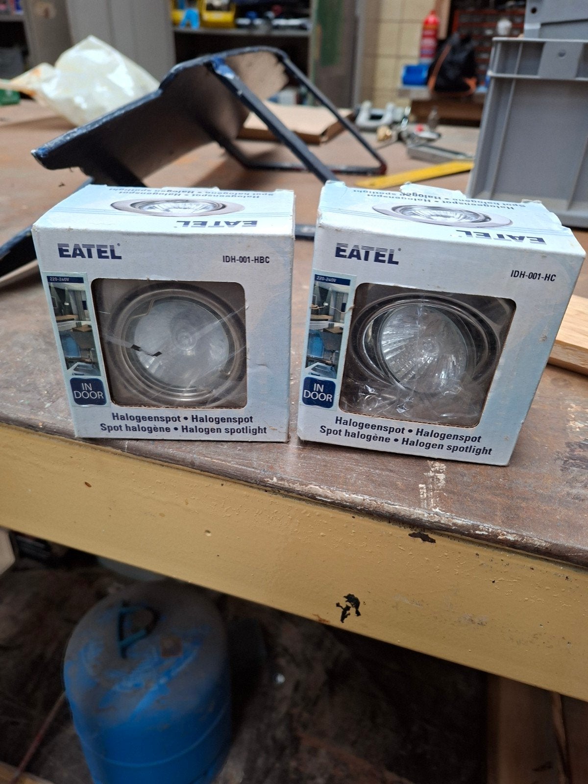 2x EATEL Halogeenspot Inbouwspot IDH-001-HBC/HC, Halogeen, Overige merken, Nieuw, Overige fittingen