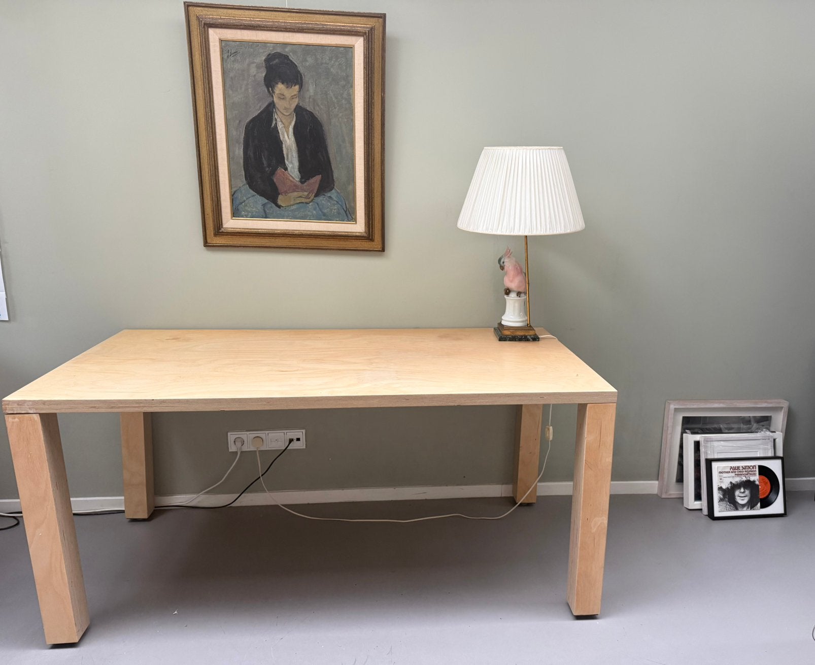 Houten Tafel 80x160, Ophalen, Gebruikt, 50 tot 100 cm, 150 tot 200 cm