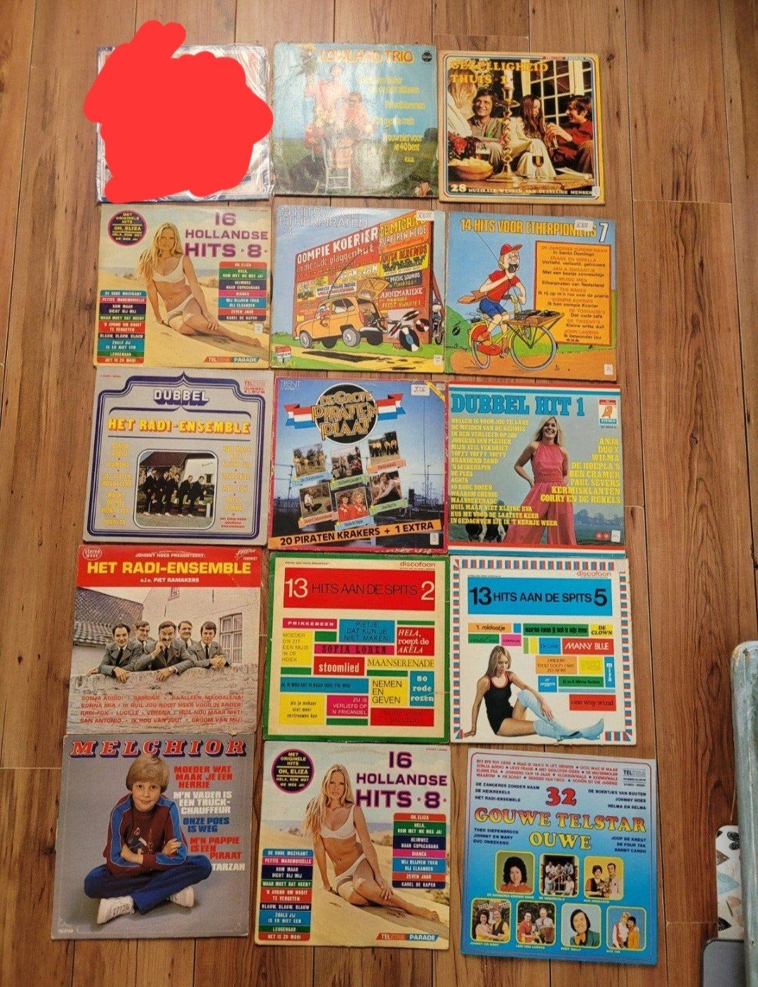 34 lp's. Piratenhits. geheime zender. telstar, Cd's en Dvd's, Vinyl | Nederlandstalig, Ophalen, LP, Gebruikt, Overige formaten