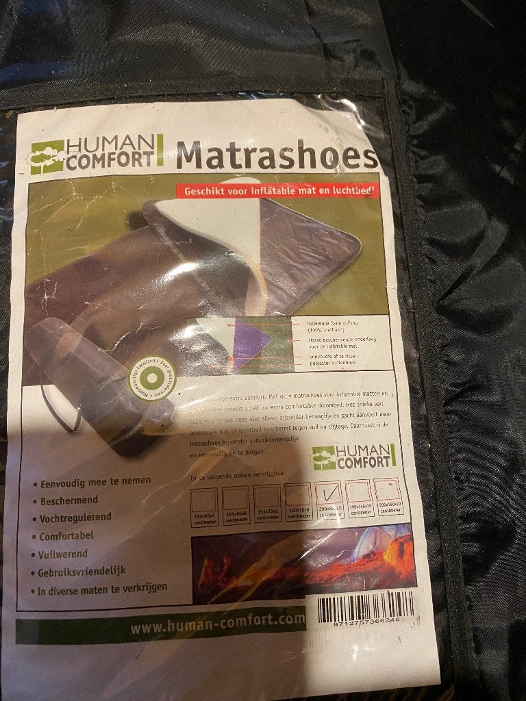 Matras hoes voor 1 persoons luchtbed, Ophalen, Zo goed als nieuw, 1-persoons