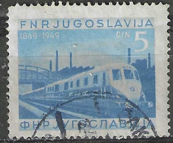 Joegoslavie 1949 - Yvert 525 - Dieseltrein (ST), Verzenden, Joegoslavië, Gestempeld