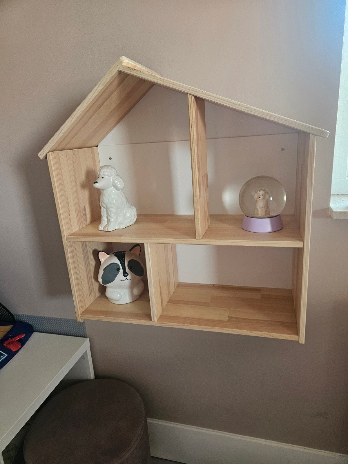 IKEA Poppenhuisje / Wandrekje - Houten Huisvorm, Ophalen, Gebruikt, Poppenhuis