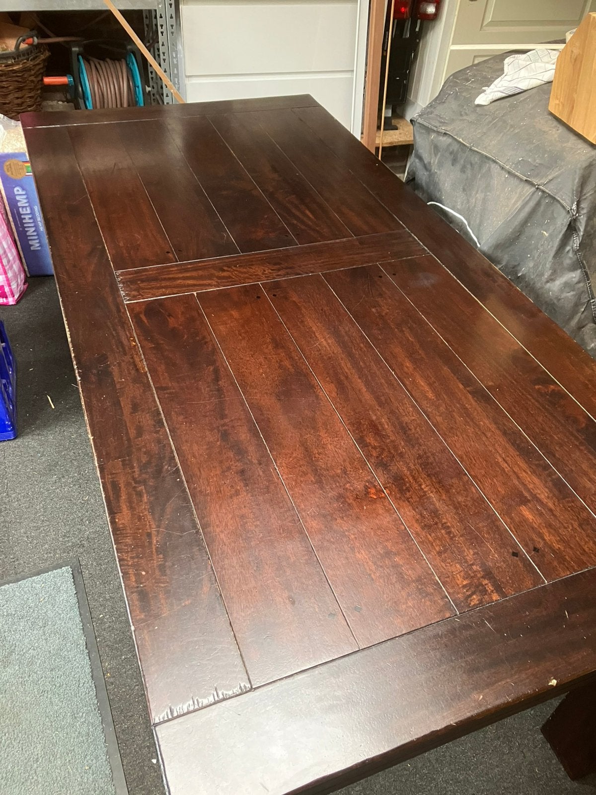 Eettafel koloniaal, Zo goed als nieuw, 150 tot 200 cm, Rechthoekig, 50 tot 100 cm