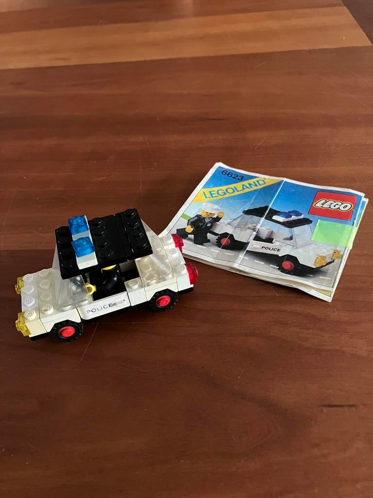 Politie auto lego 1970 - 1980, Ophalen of Verzenden, Gebruikt