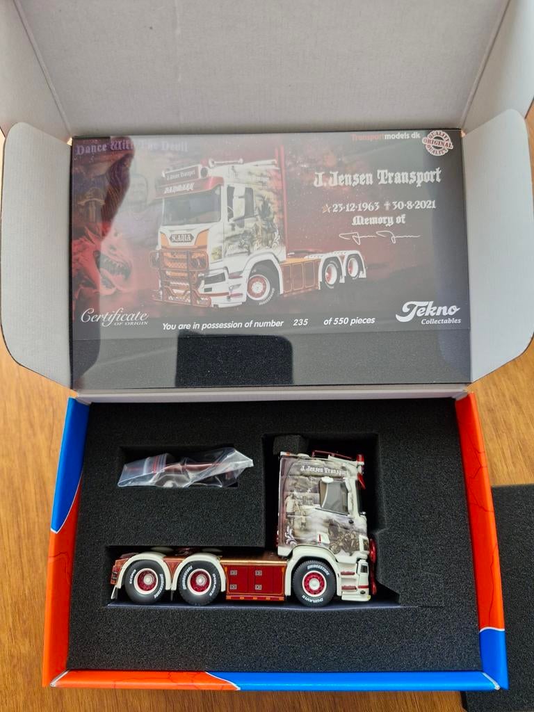 Tekno scania J. Jensen transport, Ophalen of Verzenden, Nieuw, Bus of Vrachtwagen, Tekno