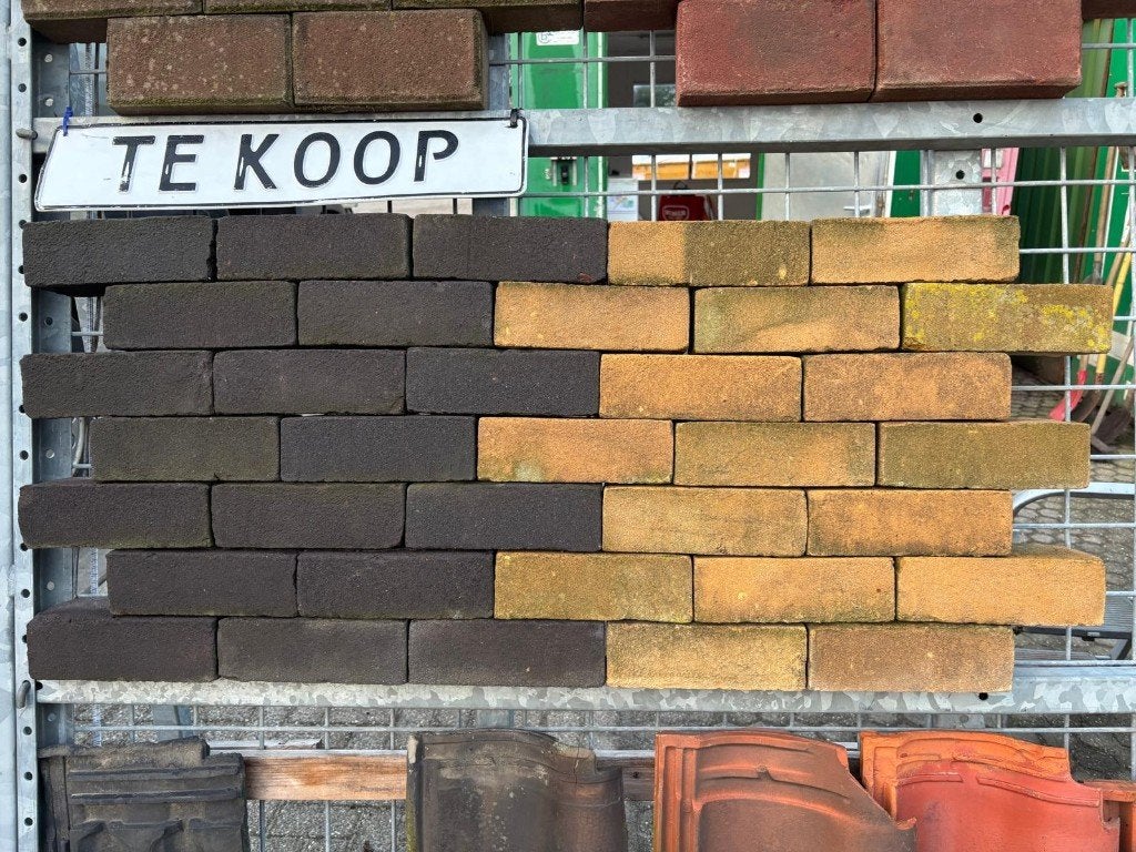 Gebakken klinkers - dikformaat - geel, Ophalen, Overige materialen, Gebruikt, Klinkers