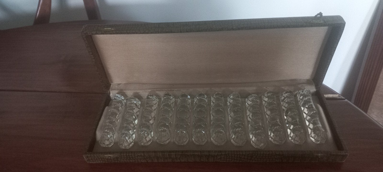Messenleggers Glas in originele doos, Ophalen of Verzenden