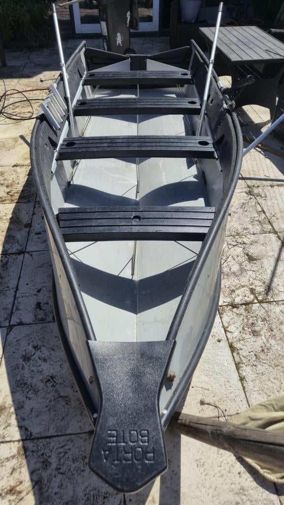 orta bote 14ft (4.27m) opvouwbare boot met 7.5pk, Ophalen, Zo goed als nieuw, Drie personen of meer, Overige typen
