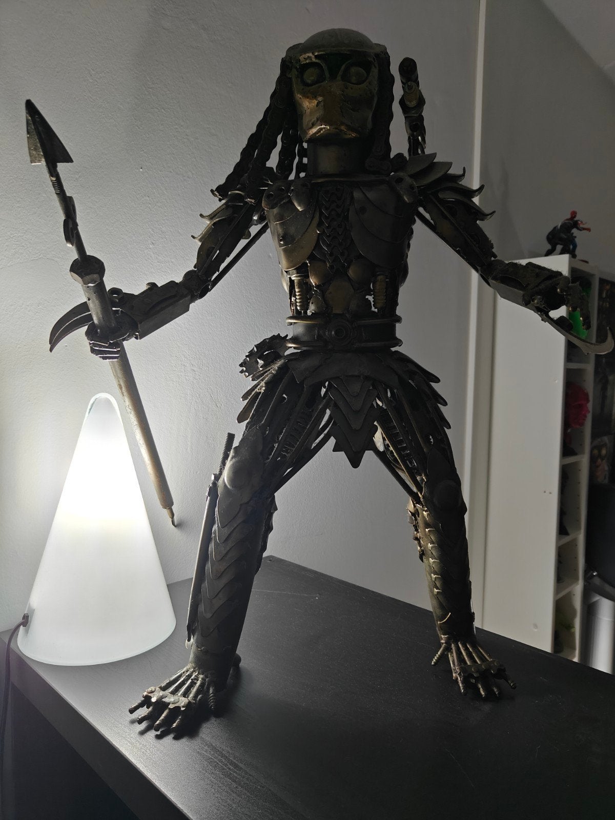 Unieke Predator sculptuur van metaal - Handgemaakt, Ophalen, Overige onderwerpen, Handgemaakt, Zwart