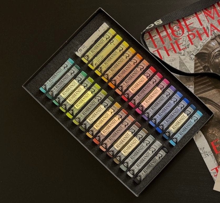 Rembrandt Soft Pastels - Complete Set - gebruikt voor fotos, Hobby en Vrije tijd, Tekenen, Ophalen, Zo goed als nieuw, Overige typen