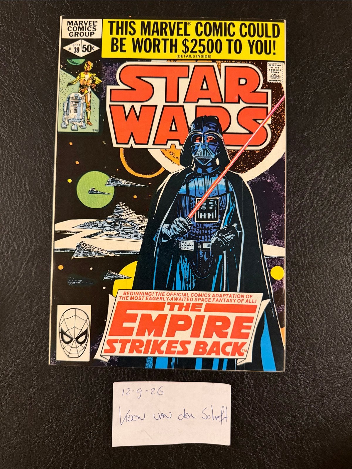 Star Wars Comic #39 1e druk 1980 - Marvel Comics NM, Eén comic, Amerika, Ophalen of Verzenden, Zo goed als nieuw