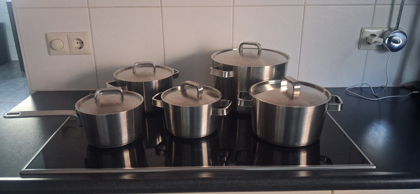 BK 5-delige pannenset - Geschikt voor alle warmtebronnen, Ophalen, Gebruikt, BK, Geschikt voor inductie