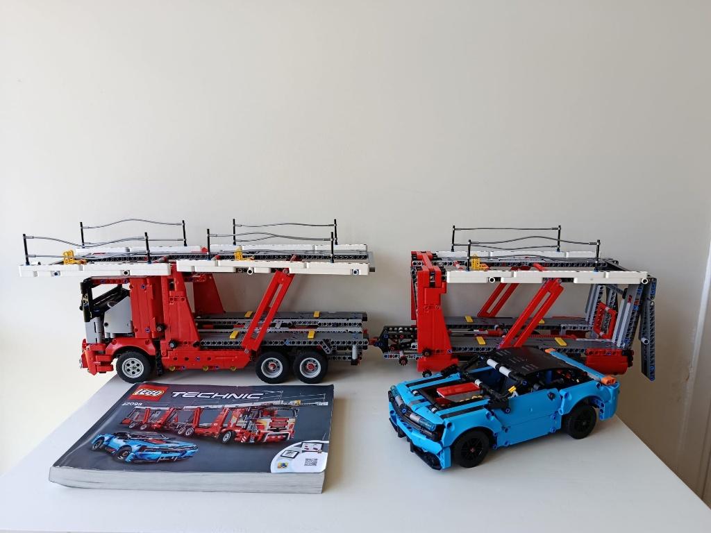 Lego Technic 42098 Autotransporter met auto | Compleet, Gebruikt, Lego, Compleet, Ophalen of Verzenden