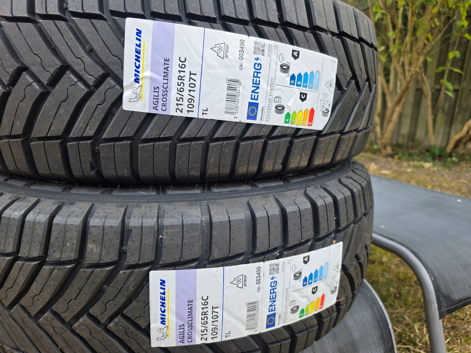 set Michelin Agilis CrossClimate 215/65R16C All-Season Bande, Auto-onderdelen, Banden en Velgen, Ophalen, 16 inch, Nieuw, All Season