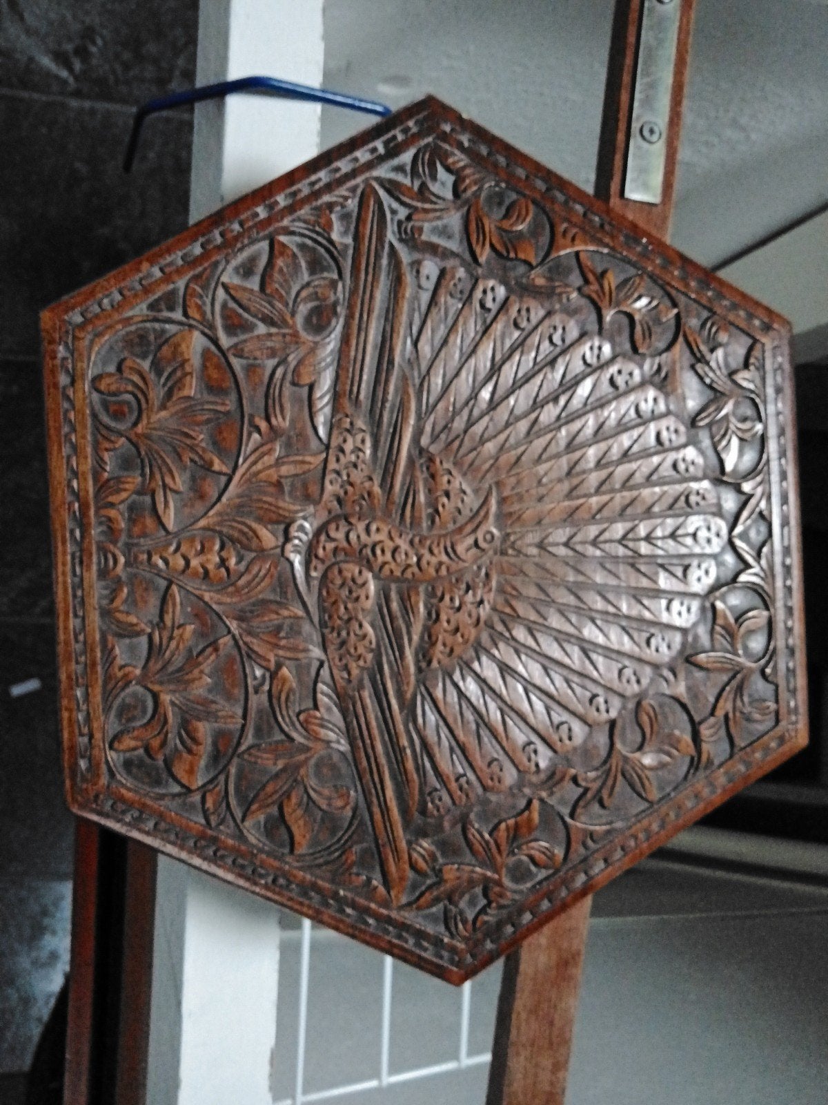 Te koop houten kistje, houtsnijwerk, Ophalen