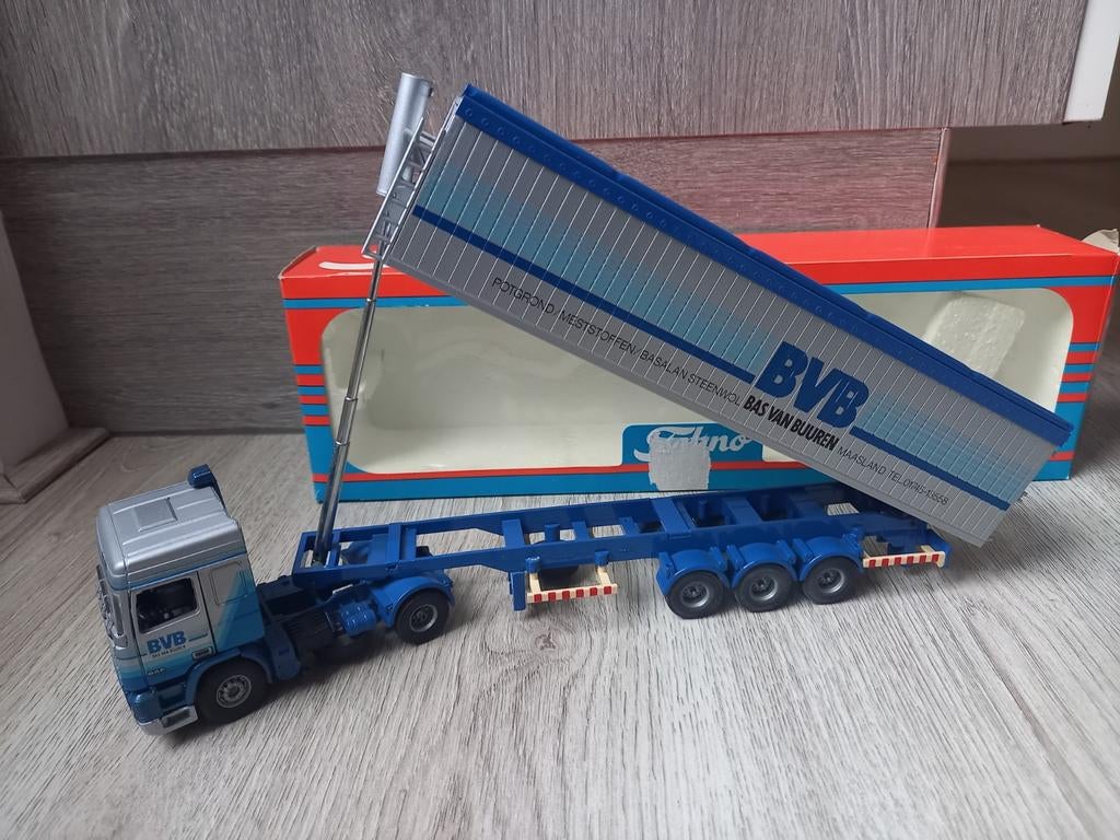 BVB bas van buuren daf tekno, Hobby en Vrije tijd, Modelauto's | 1:50, Ophalen of Verzenden, Bus of Vrachtwagen, Tekno
