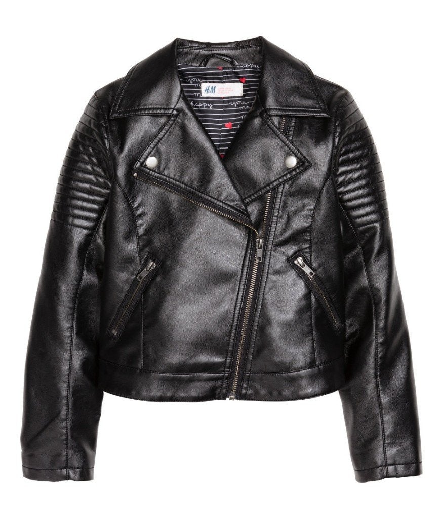 Stoere zwarte H&M bikerjack bikerjas jas jack maat 152, Meisje, H&M, Nieuw, Ophalen of Verzenden
