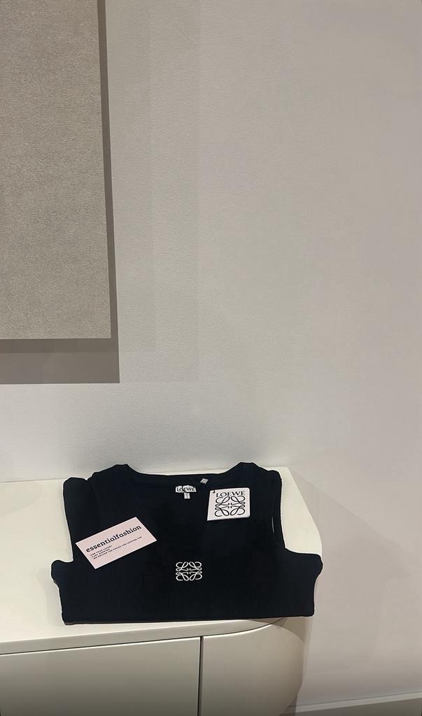 Loewe Anagram Tanktop - Zwart & Wit, Zwart, Nieuw, Ophalen of Verzenden, Maat 36 (S)