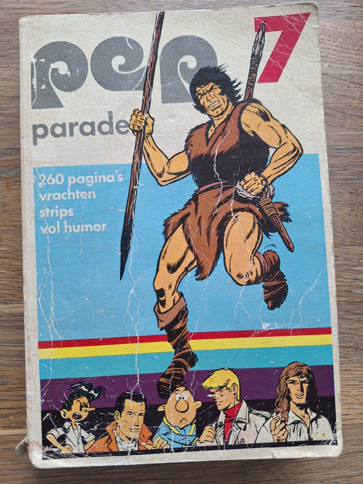 Pep Parade 7 - Stripboek vol humor (1972), Gelezen, Diverse, Eén stripboek, Ophalen of Verzenden
