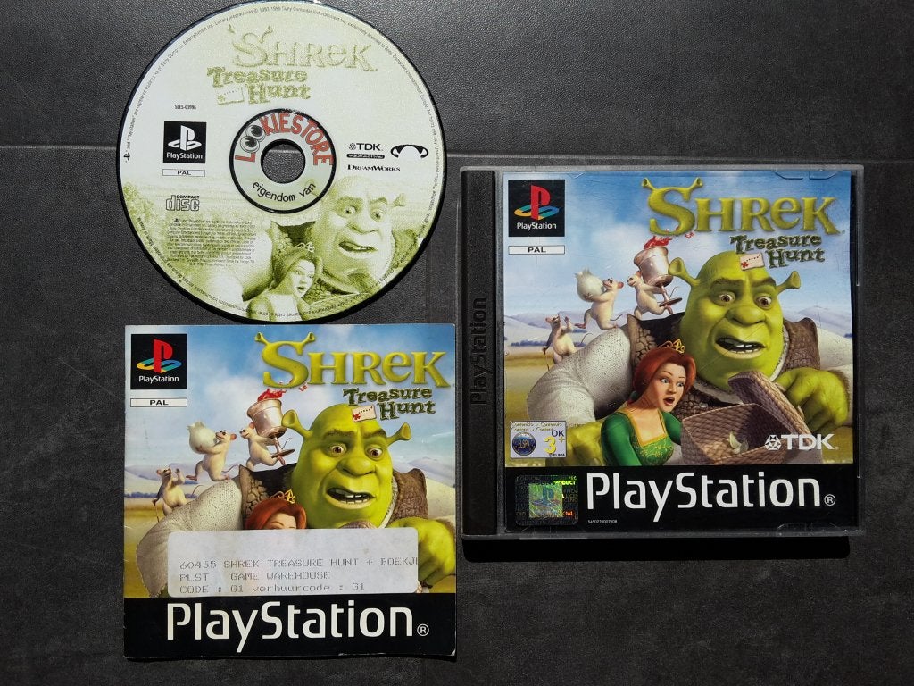 PS1 - Shrek Treasure Hunt - PlayStation 1, Avontuur en Actie, 1 speler, Ophalen of Verzenden, Zo goed als nieuw