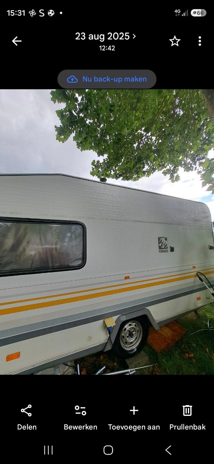 Knaus Sudwind Caravan met voortent en luifel, Particulier, Knaus, Koelkast, Tot en met 4