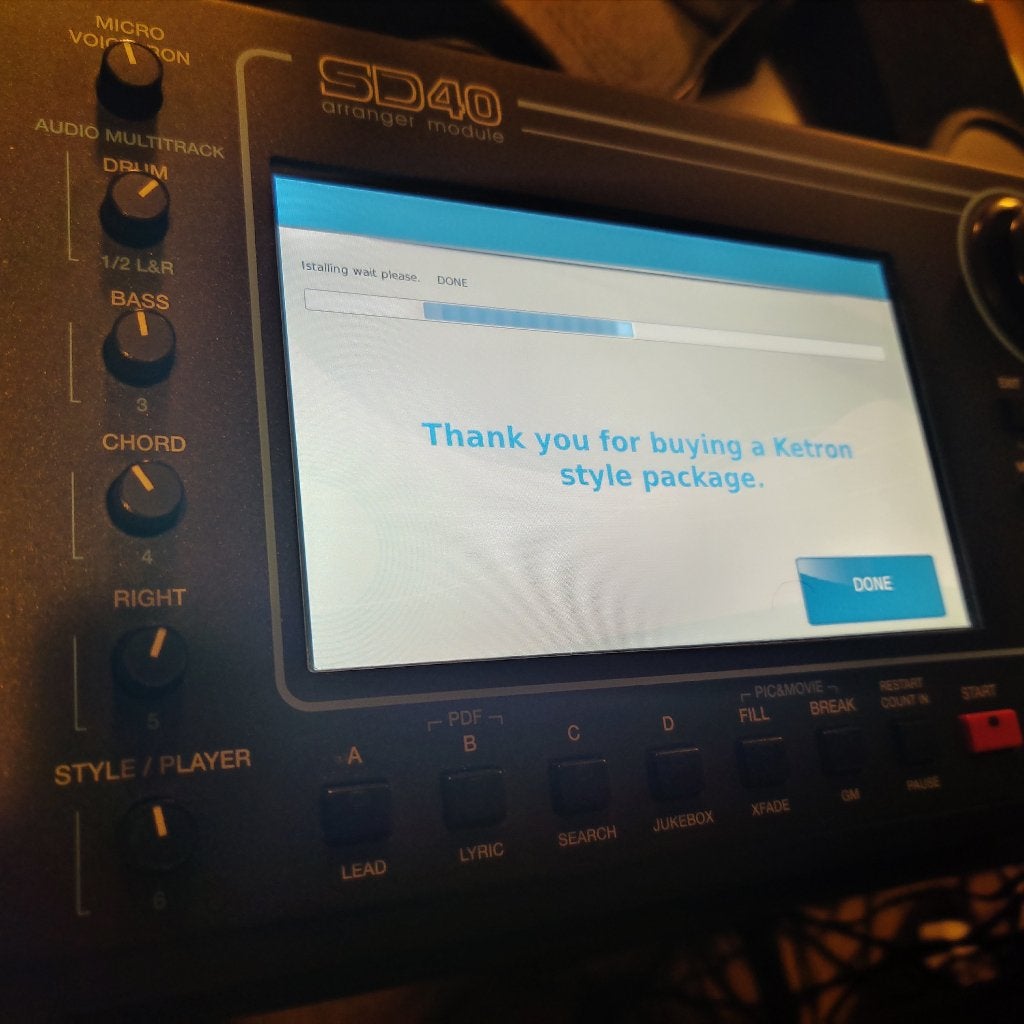Ketron SD40 Arranger / Synth Module - Zo goed als nieuw, Overige merken, Zo goed als nieuw, Met midi-aansluiting, Overige aantallen