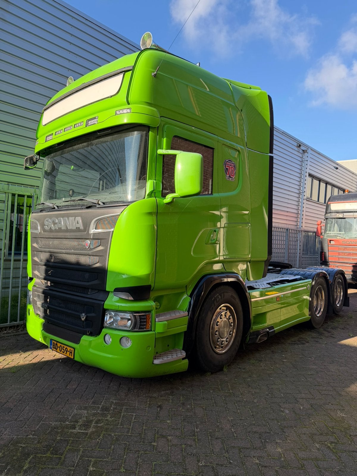 Scania V8 R580 LA 6X2 bougielift, Auto's, Automaat, Achterwielaandrijving, Scania, Leder