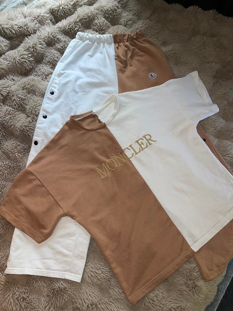 Zomer setje Moncler, Wit, Nieuw, Ophalen of Verzenden, Korte mouw