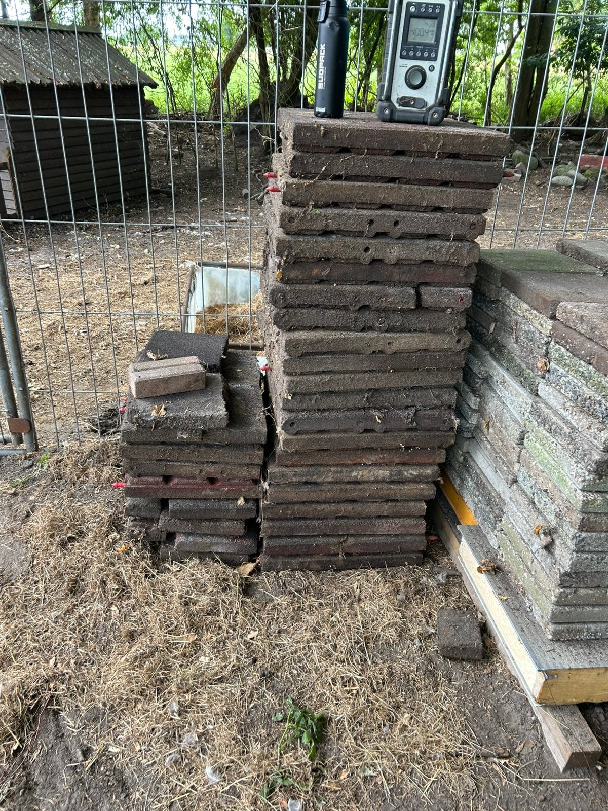 Rubber tegels, Ophalen, Gebruikt, Rubber, Overige typen