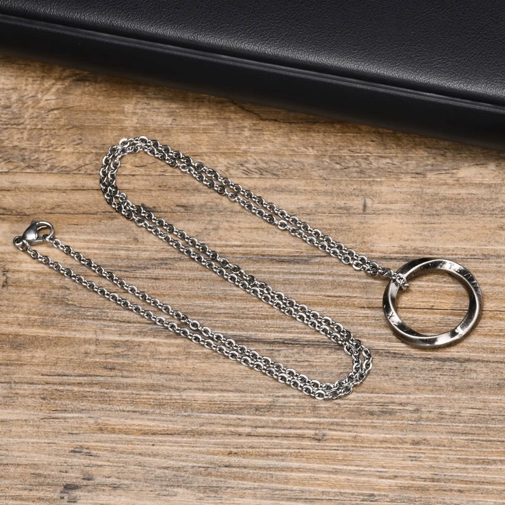 Zilverkleurige Viking Mobius Ketting, Verzenden, Nieuw, Zilver, Overige materialen