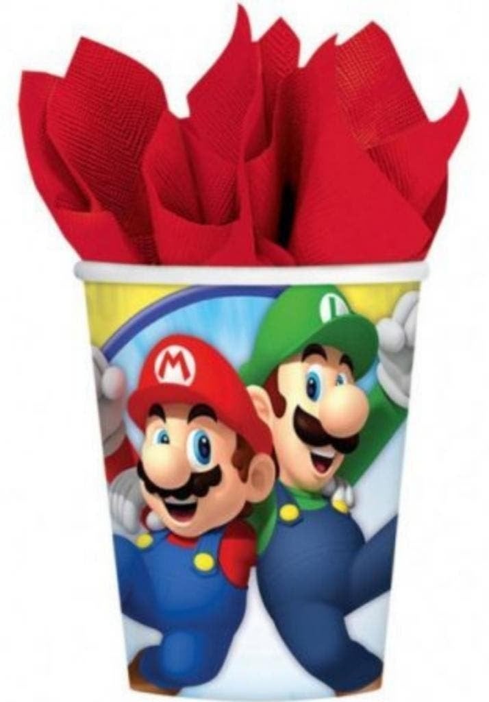Super Mario Bros Feestartikelen / Versiering Verjaardag, Ophalen of Verzenden, Nieuw, Versiering, Verjaardag