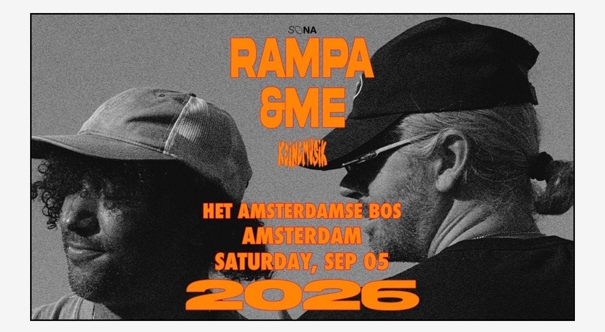 2 kaarten Keinemusik (Rampa + &ME) incl. shuttle, Tickets en Kaartjes, Concerten | House, Techno en Trance, Twee personen, September