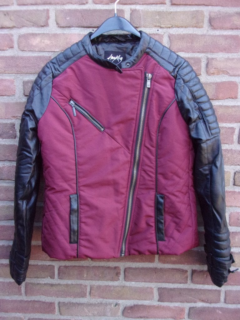 MOTORJAS  (MAAT M), Jas | textiel, Kinderen, Ophalen of Verzenden, AMY & IVY
