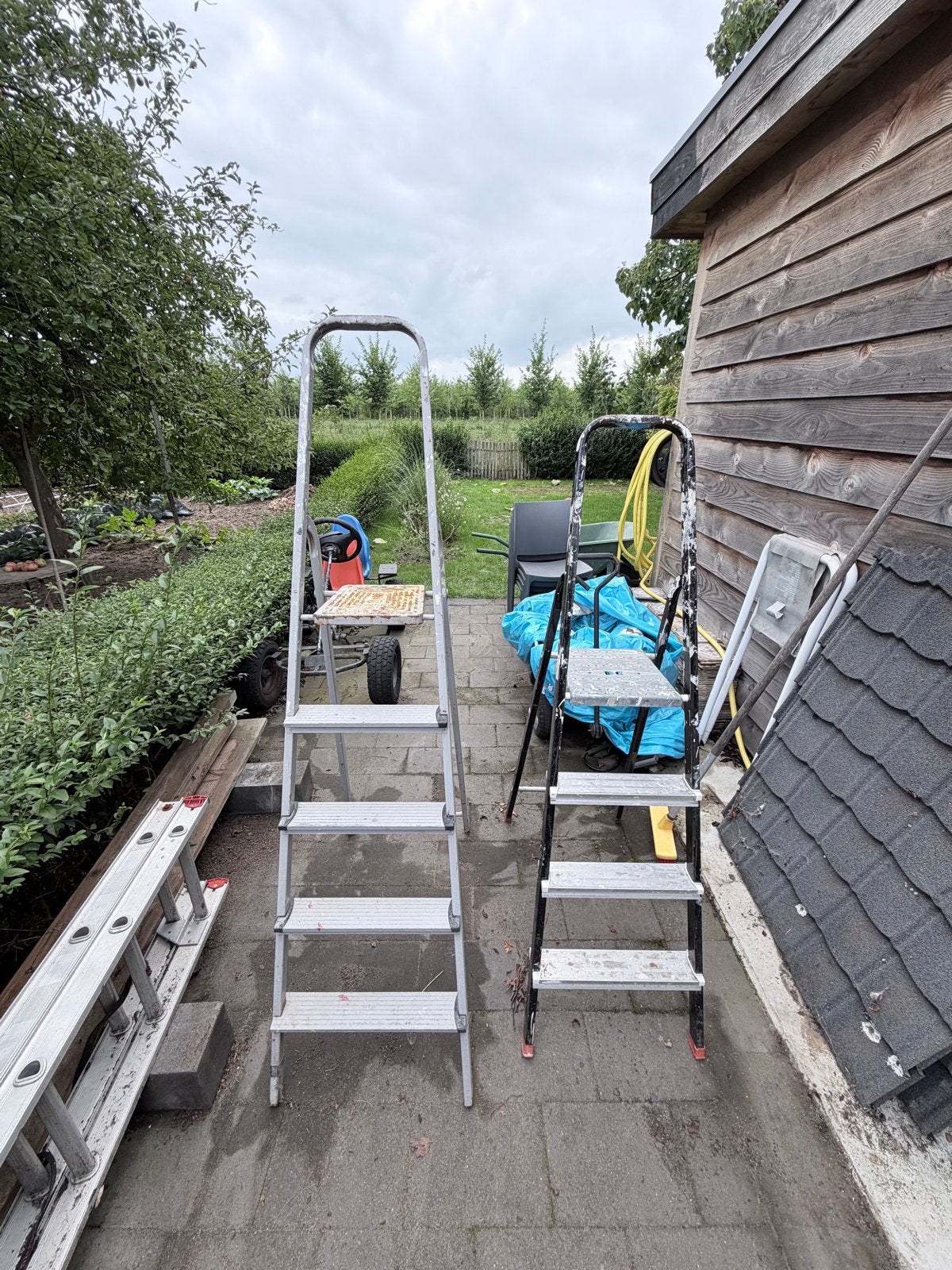 Twee gebruikte trappen, diverse hoogtes, Ophalen, Gebruikt, Trap, Opvouwbaar of Inschuifbaar