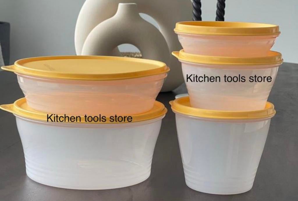 Tupperware Ruimtekommen set 5 bewaarbak koelkastkom voorraad, Huis en Inrichting, Keuken | Tupperware, Ophalen of Verzenden, Nieuw